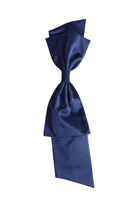 navy Blue bow on a white background